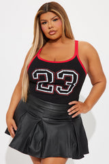 Hall Of Game Bodysuit - Black/Red