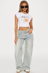 Peace Of Mind Tinted Baggy Jeans - Light Wash