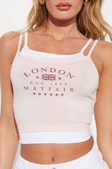 London Time Double Layered Top - Pink/combo
