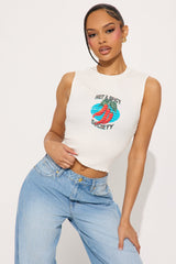Spicy Chili Peppers Smocked Top - White/combo