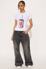 Diet Coke Baby Tee - White