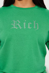 Rich Girl Pant Set - Kelly Green