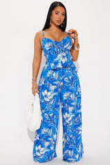 Island Escape Pant Set - Royal/combo