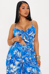 Island Escape Pant Set - Royal/combo