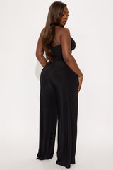 Girls Just Wanna Have Fun Pant Set - Black