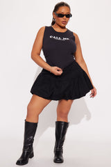 Call Me Tank Top - Black