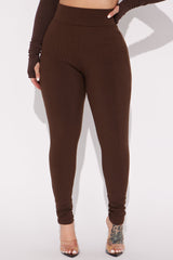 Janet Snatched Leggings - Chocolate