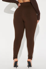 Janet Snatched Leggings - Chocolate