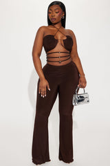 Sassy Mood Pant Set - Brown