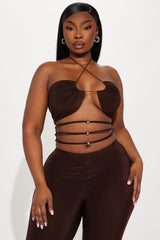Sassy Mood Pant Set - Brown