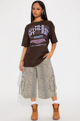Ruthless Oversized Tee - Brown