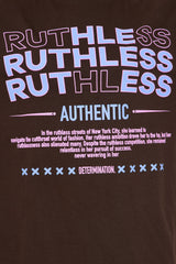 Ruthless Oversized Tee - Brown