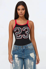 Hall Of Game Bodysuit - Black/Red