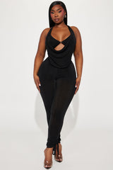 Weekend Lineup Legging Set - Black