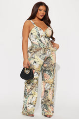 Exotic Touch Cargo Pant Set - Multi Color