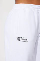 Von Dutch Skull Oasis Wide Leg Pant - White/combo