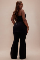 Paloma Flare Pant Suit - Black