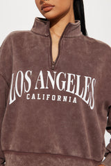 LA Vibes Short Set - Brown