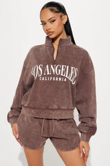 LA Vibes Short Set - Brown