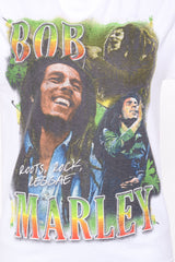 Bob Marley Roots Rock Reggae Tee - White Wash