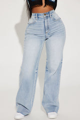 Tough Love Stretch Straight Leg Jean - Light Wash