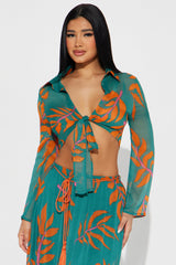 Another Vacation Skirt Set  - Emerald