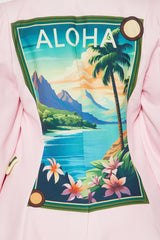 Tropical Bliss 3 Piece Pant Set - Pink/combo
