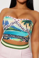 Tropical Bliss 3 Piece Pant Set - Pink/combo