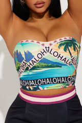 Tropical Bliss 3 Piece Pant Set - Black/combo