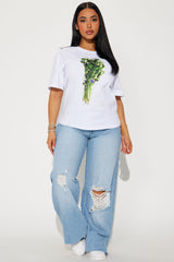 More Cilantro Oversized Tee - White