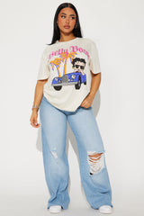 Betty Boop Blvd Oversized Tee - Cream