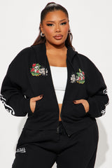 Von Dutch Skull Oasis Zip Up Hoodie - Black/combo
