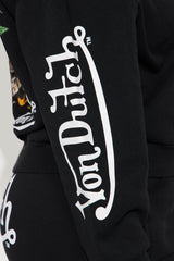 Von Dutch Skull Oasis Zip Up Hoodie - Black/combo