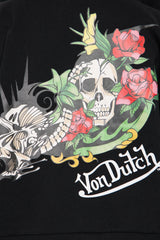 Von Dutch Skull Oasis Zip Up Hoodie - Black/combo