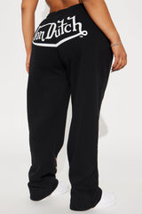 Von Dutch Skull Oasis Wide Leg Pant - Black/combo