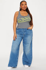 Von Dutch Crossover Tank Top - Charcoal