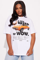 Firebird Oversized Tee - White