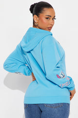 Stitch Ohana Zip Up Hoodie - Blue