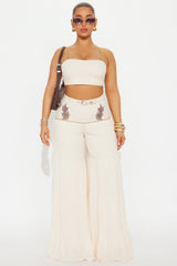 Western Belle Pant Set - Beige