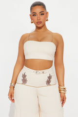 Western Belle Pant Set - Beige