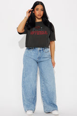 Anti Social Roses Washed Tee - Black