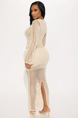 Elsie Crochet Skirt Set - Cream