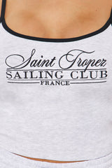 Sailing Club Short Set - Grey/combo
