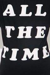 God Is Good All The Time Washed Oversized Tee - Black