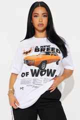 Firebird Oversized Tee - White