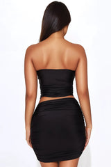 Dakota Mini Skirt Set - Black