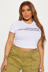Only Accepting Good Vibes & Tequila Tee - White