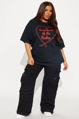 Sweetheart Rodeo Oversized Tee - Black