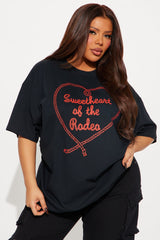 Sweetheart Rodeo Oversized Tee - Black