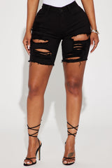 Gone Fishing Shorts - Black